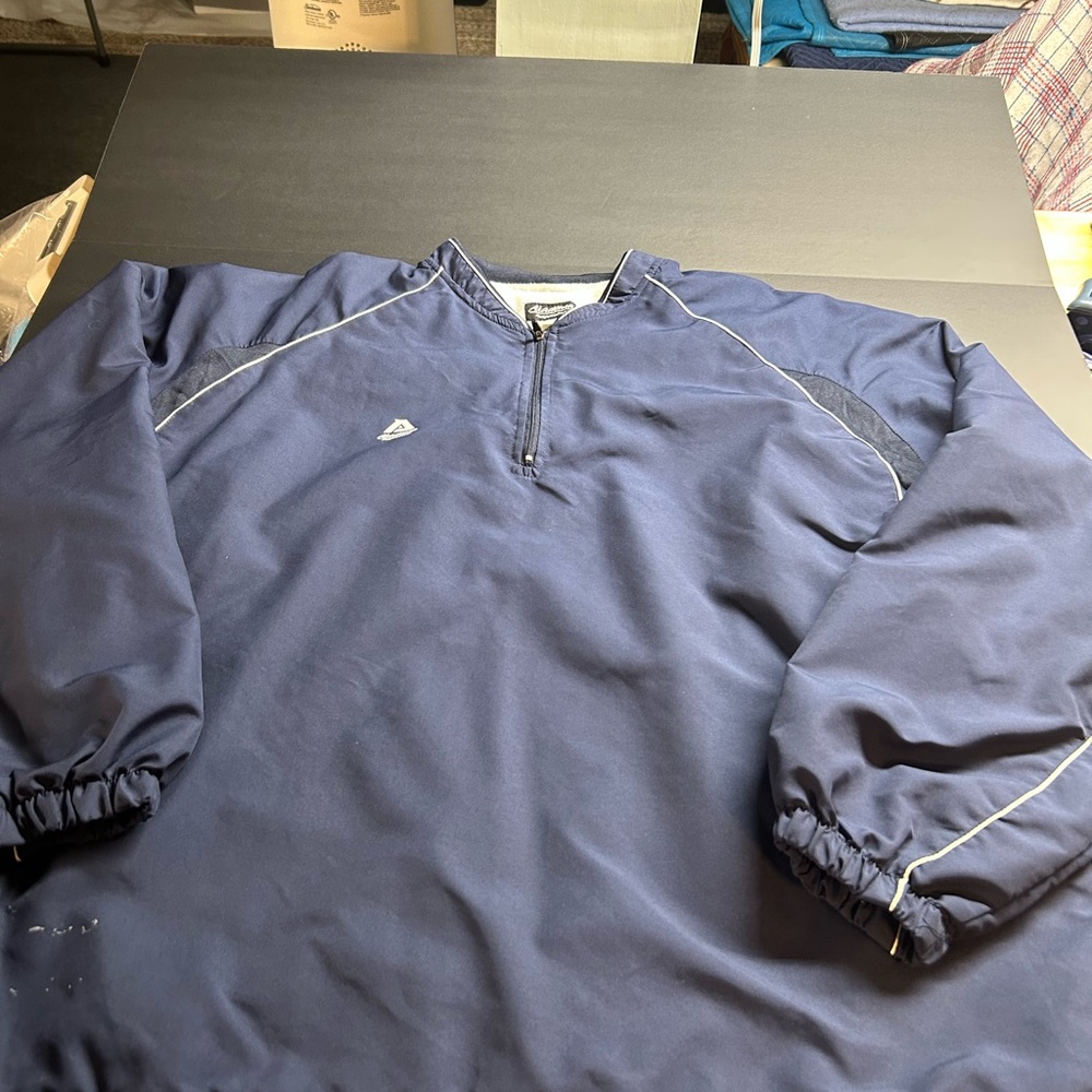 Akadema Men’s Navy 1/4‎ Zip Pullover 2XL Lined